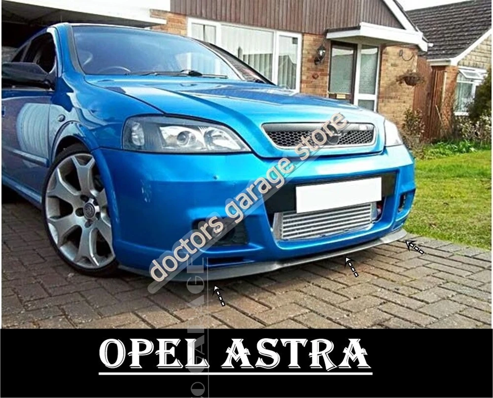 For For Opel Astra H , Astra G CUPRA R FRONT SPOILER BUMPER LIP Euro Spoiler Lip Universal 3 pcs Body Kit Auto Car Accessory