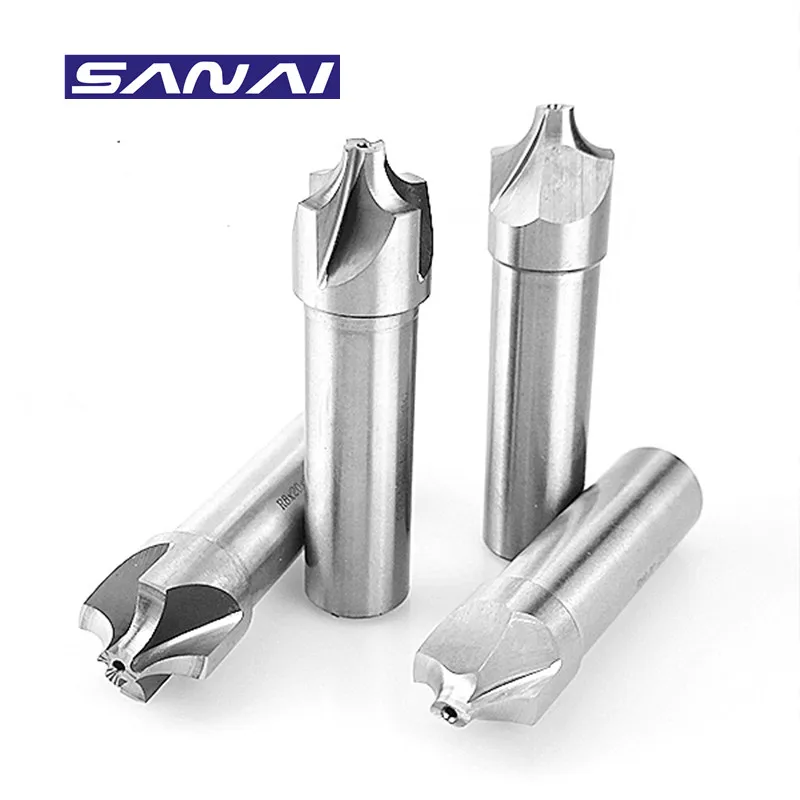 SANAI Corner Rounding End Mill R Angle HSS Radius Milling Cutter R1 - R12.5 Milling Tool R1 R2 R3 R4 R5 R6 R7 R8 R9 R10 R12