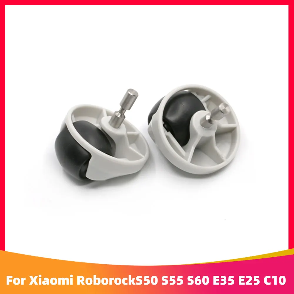 Compatible For Xiaomi Roborock S50 S55 S60 E35 E25 C10 Robotic Vacuum Caster Assembly Front Castor Wheel Spare Parts Accessories