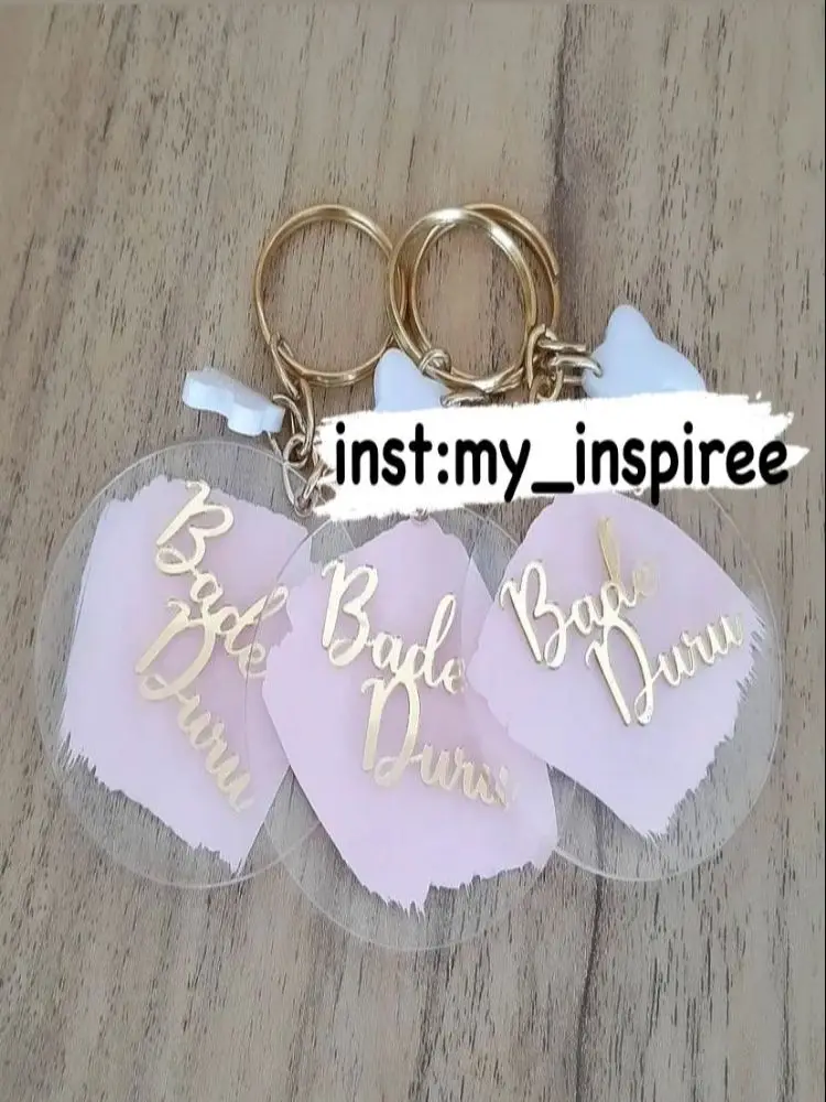 Keychain 50 PCs can be customized Promise engagement wedding party baby shower wedding birthday gift and all occasions For costumes