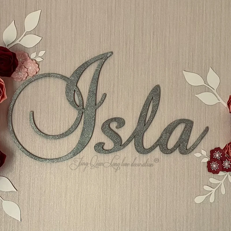 

Wooden Name Sign Wall Plaque Personalised Gift Home Room Decor Any Colour Hand Painted Unpainted