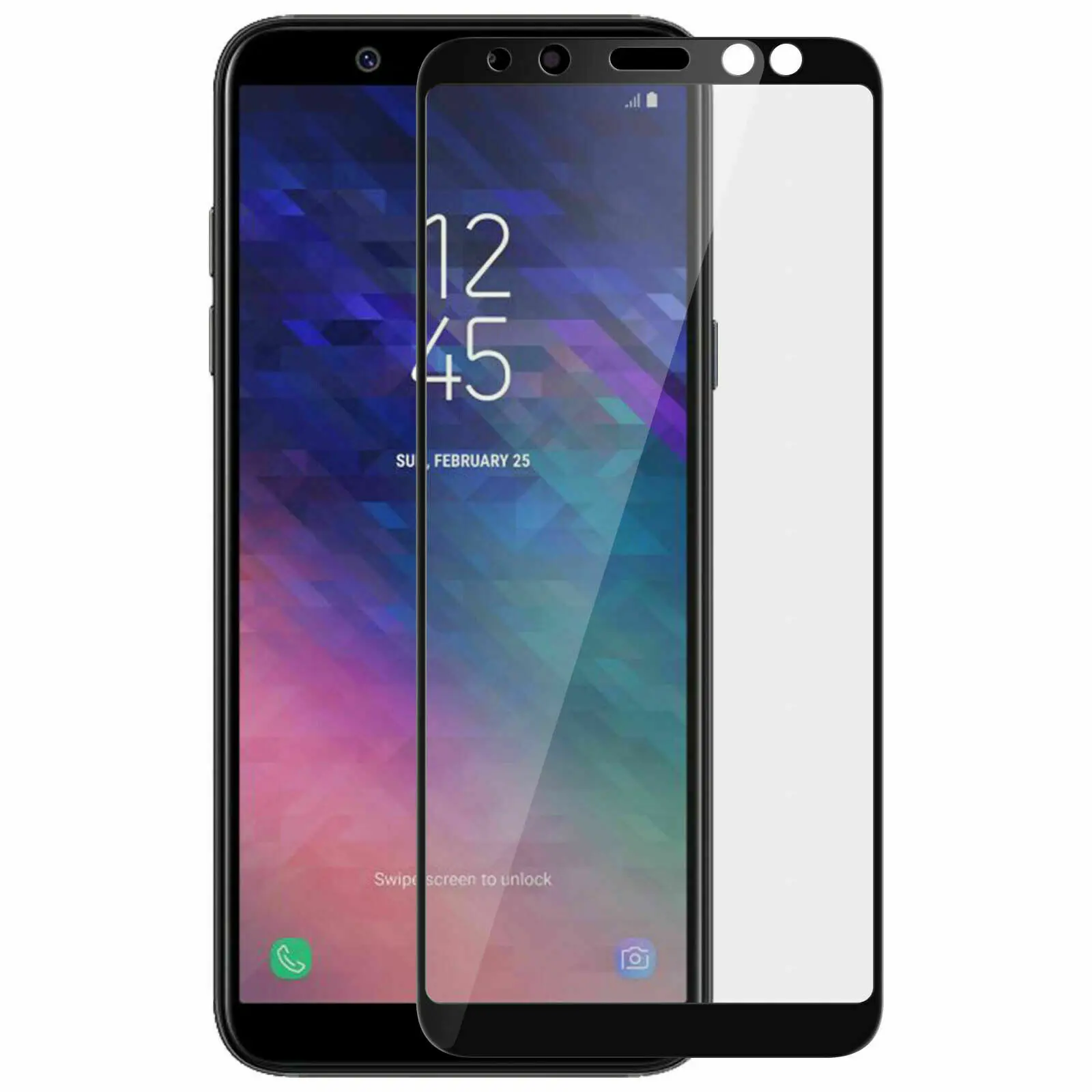 High quality 9H tempered glass screen Protector for Samsung Galaxy A6 A600 sent from Spain