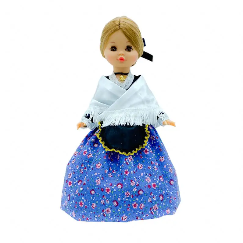 Original Sintra doll collection 40 cm typical regional dress Aragonese Baturra Aragón. Made in Spain by Folk handicraft