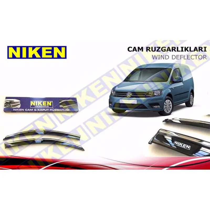 For Vw Volkswagen Caddy 2003 To 2020 Rain Wind Deflector Chrome Sunshade Rain Guards---Modified Spoiler Diffuser car acessories