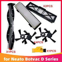 Piezas de repuesto para Robot aspirador Neato Botvac D Series D3 D4 D5 D6 D7 D70E D75 D80 D85 D9 D10, cepillo lateral principal, filtro Hepa