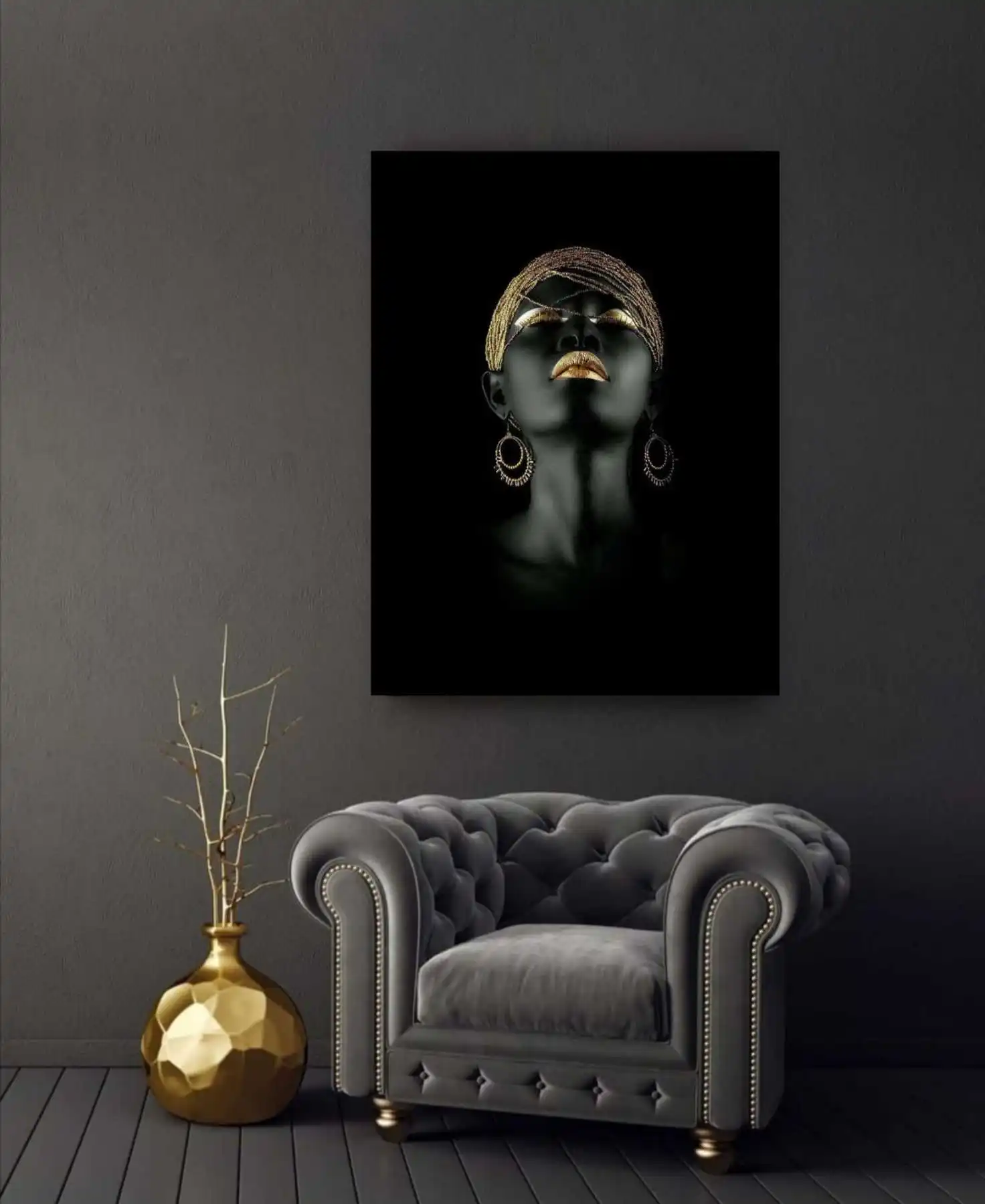 Prestige Home African Woman Themed Decorative Canvas