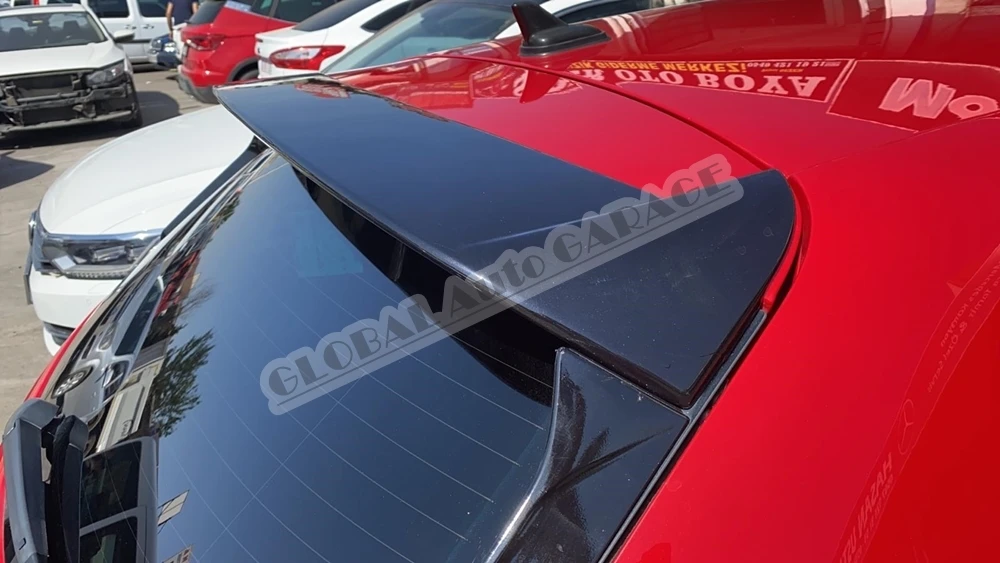 Para seat leon mk3 2012-2020 spoiler auto acessório universal spoilers carro para estilo do carro diffüser abas divisor preto