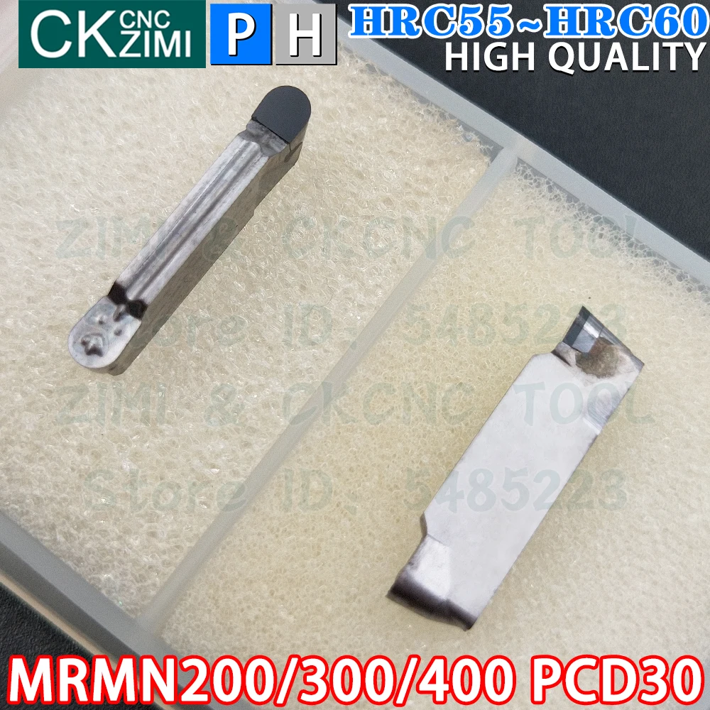 MRMN200 PCD30 MRMN300 PCD30 MRMN400 PCD30 2mm/3mm/4mm Metal duro PCD pastilhas de diamante Ferramentas de pastilhas de corte de ranhuras Ferramentas de torno mecânico de metal CNC MRMN para cobre em alumínio