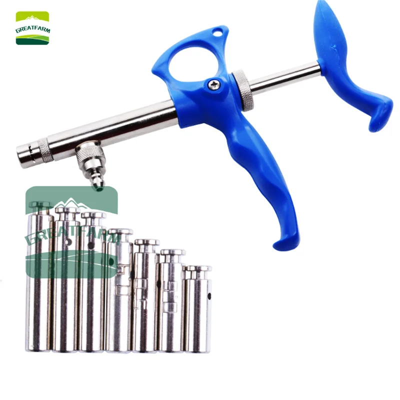 0.15-0.75 ml Veterinary  Continuous Syringe Automatic Dosing Device Tool Injection Pig Chicken Farm Automatic Vaccine Cow NEW