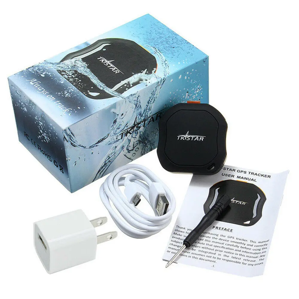 With Box TKSTAR TK109-2G Mini Waterproof Real Time GPS Tracker Car GSM AGPS Tracker