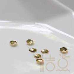 DIY Supply-Solid Brass Finding Bead Cap - 4mm (4123C)