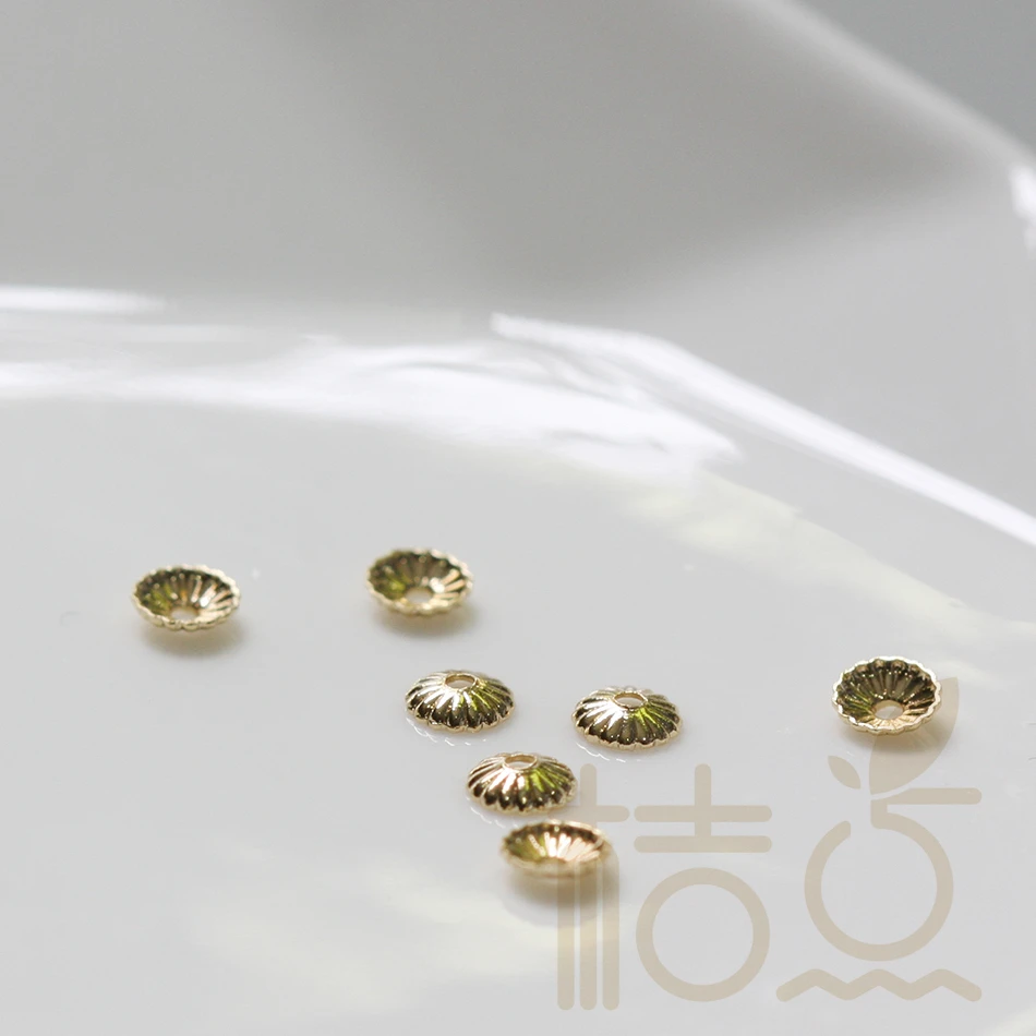 DIY Supply - Mosiężna nakładka na koralik - 4 mm (4123C)