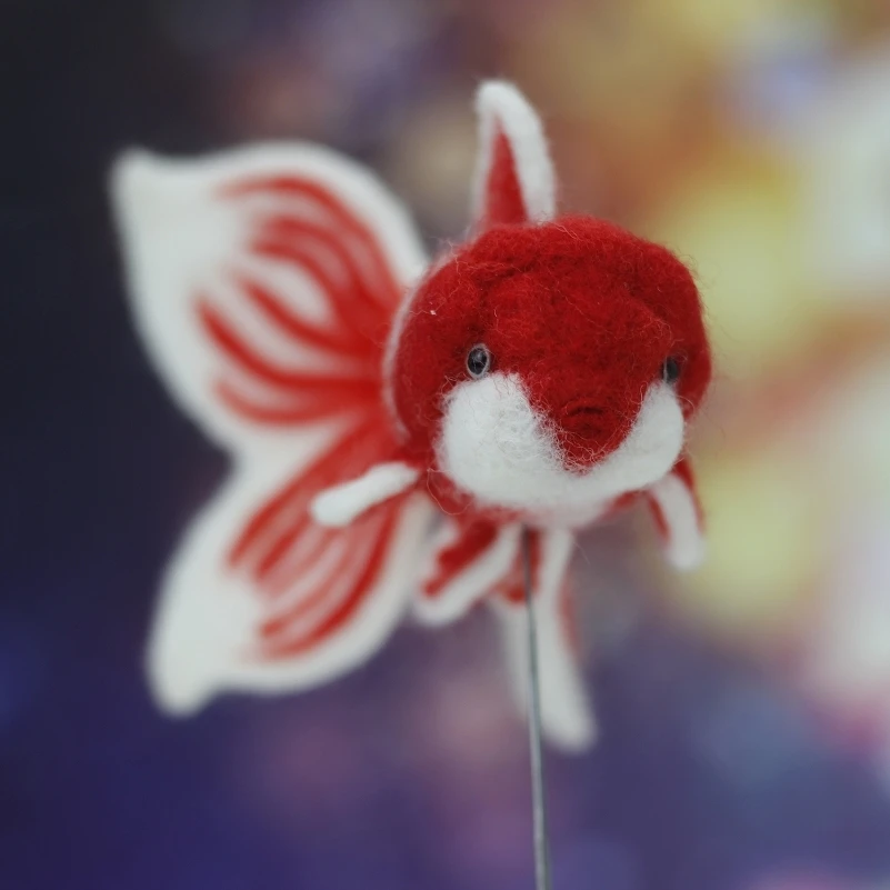 Needle Felting Kit Mini Goldfish for Beginners