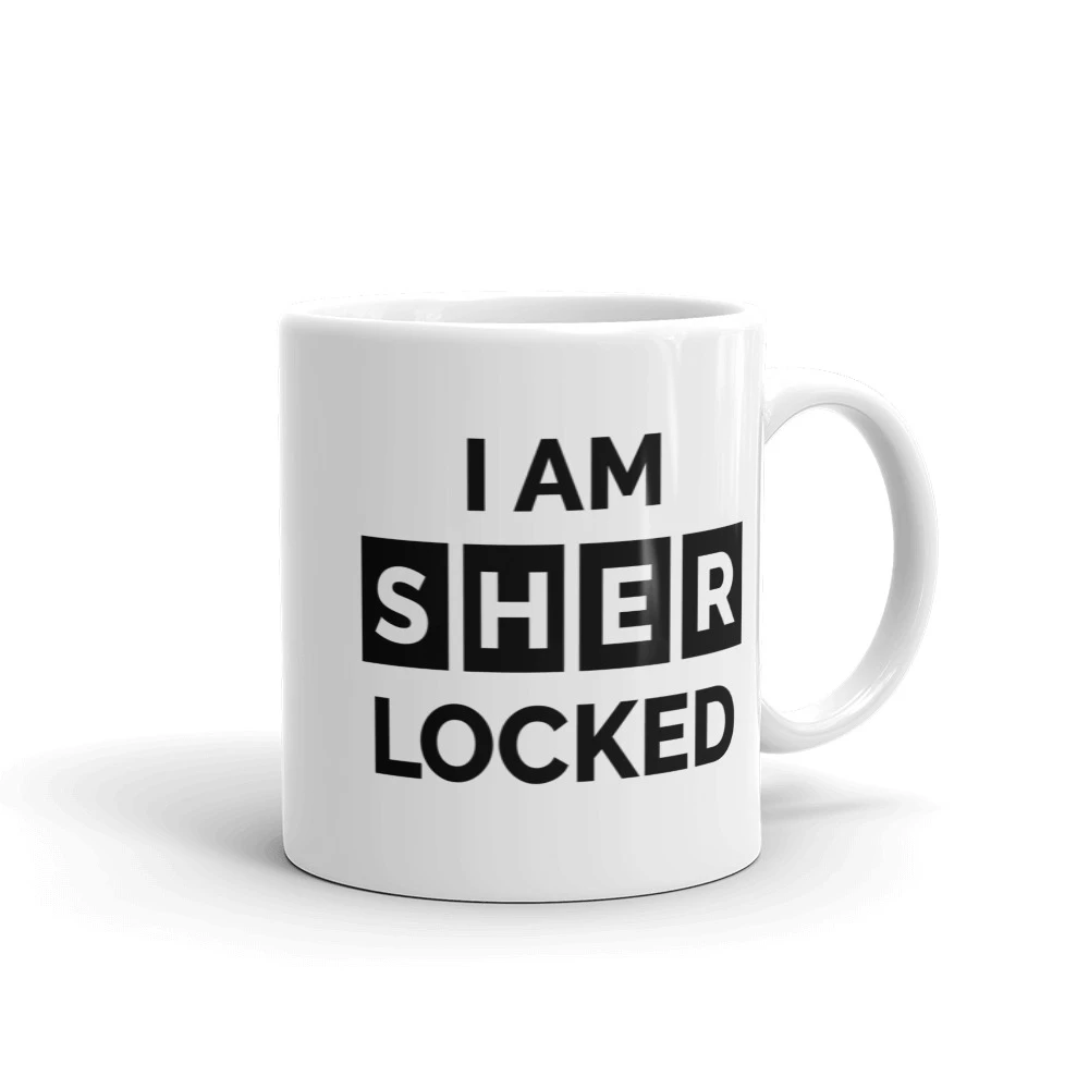 Sherlock Homes Lock Mugs PunicaStore Licensed Mugs Gift Idea Christmas Gift Figured Printed Mugs