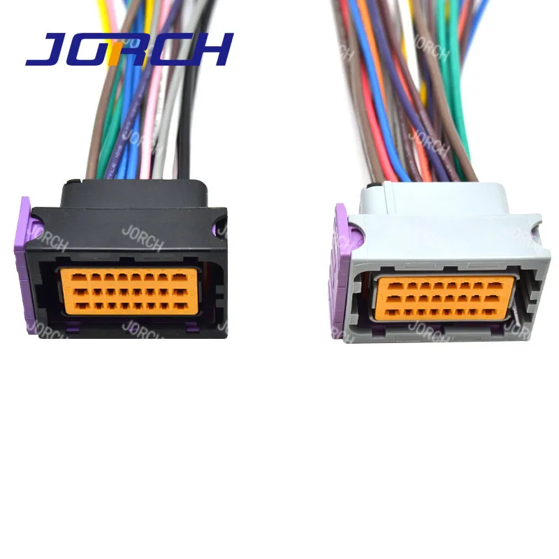 1 set 24 pin way automotive electrical ecu wiring harness cng connector socket with 15cm cable 211PC249S0005