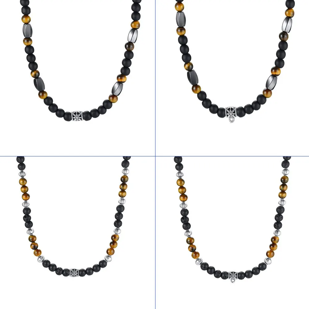Colliers de perles BOHO pour hommes collier ethnique collier MALA collier TRIBAL collier surfeur bijoux cadeau pour hommes