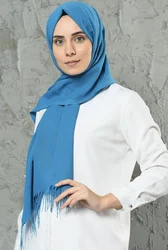 100% cotone turco Hijab Femme capo musulmano avvolgere donne musulmano piega sciarpa hijab musulman morbido cotone sciarpa testa fatta in Turchia islamico hijab scialli avvolge cotone 1 pz / lotto tessuto turco