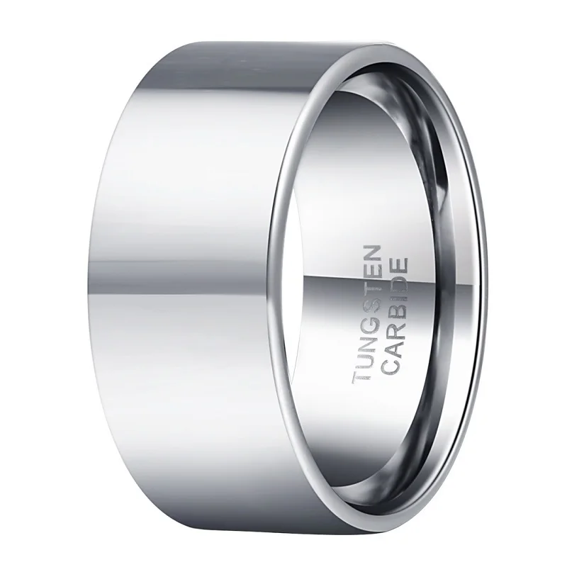 Moda uomo carburo di tungsteno argento Color oro opaco superficie anelli uomo fidanzamento fedi nuziali 12 stili incidere il tuo nome