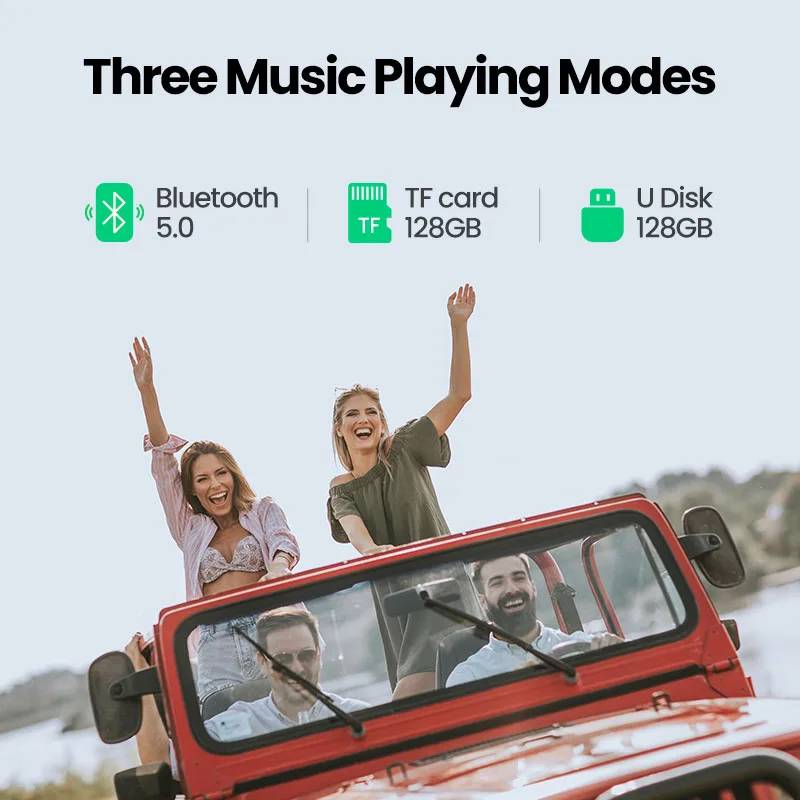 UGREEN Phát FM Bluetooth Sạc Trên Ô Tô Cho iPhone 14 13 12 QC3.0 Không Dây Bluetooth 5.0 Đài Phát Thanh Adapter Dual USB Nhanh sạc