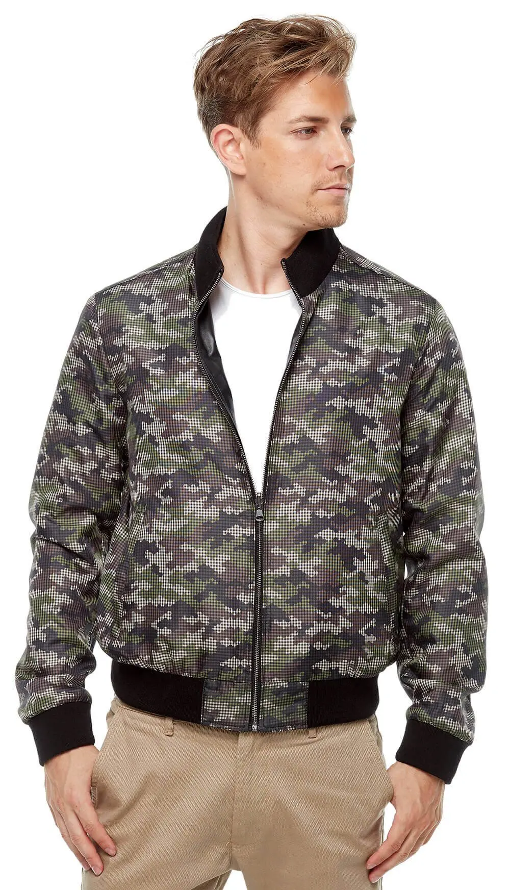 Cappotti in pelle nera mimetica Double face Orjinal Lambskin autunno inverno 2022 Biker Slim Large Size VintageTürkiye