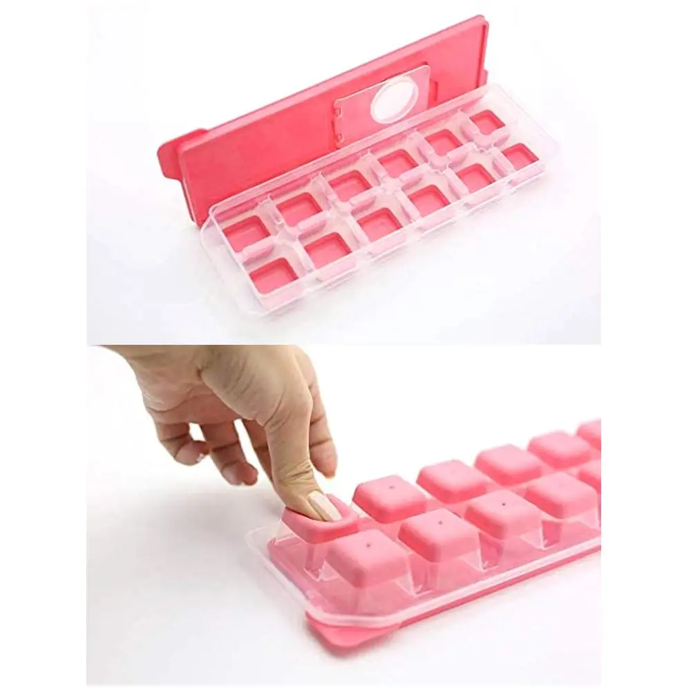 Ice Cube Tray Flexible Easy Push Out Silicone Kitchen Ice Maker Mold Modern Design Best Use Sub-Zero