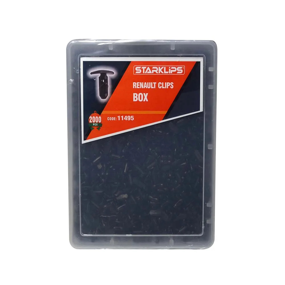 Set Box Clip Powder Wick 8200176228 for Renault Megane 2000 Parts + Car fastener-Push Pin-Trim Rivet