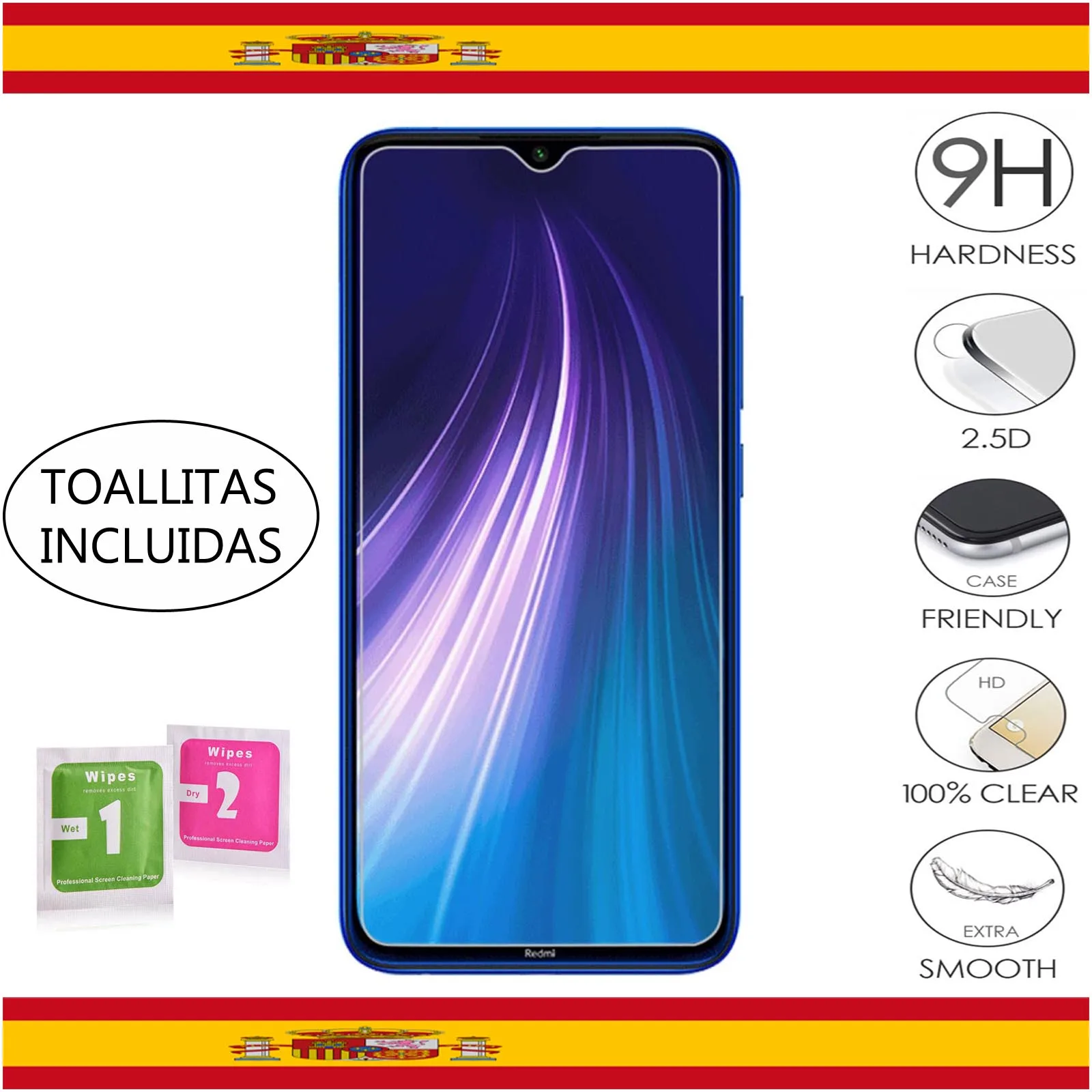 Screen Protector for Xiaomi Redmi Note 9S | Note 9 | Pro | Max | Redmi 9 Tempered Glass Tempered Glass Screen Protector