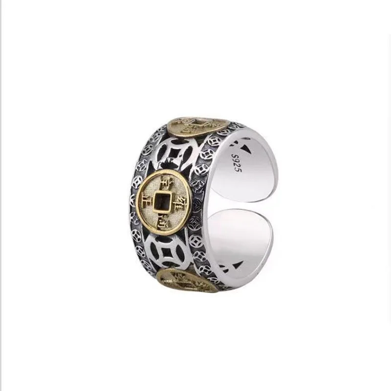 Vintage Pixiu Ring Chinesischer Feng Shui Unisex Amulett Verstellbarer Ring Für Männer Frauen Bringen Reichtum Viel Glück Schmuck Geschenk – Detail 20