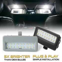 Lampes de lecture à LED 18SMD pour pare-soleil de toit de voiture, lampes de miroir pour BMW F10, F01, execute Li 760Li, F07, F06, F11, F02, F03, F04, F12, F13, F18, 2 pièces