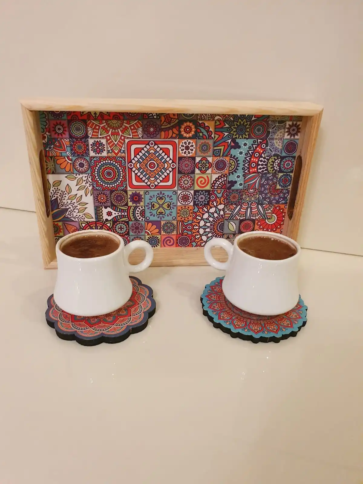 Five Pieces Ceramic Coffee Set For Two Turkish Coffe Set Cup For Coffee Home Family Friends Mug Beautiful  Cups For Kitchen Top