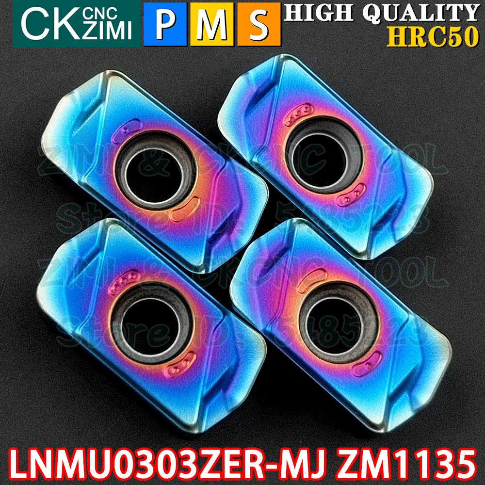 LNMU0303ZER-MJ ZM1135 LNMU 0303 ZER MJ Carbide inserts Fast feed milling inserts CNC metal lathe Indexable milling tools LNMU03R