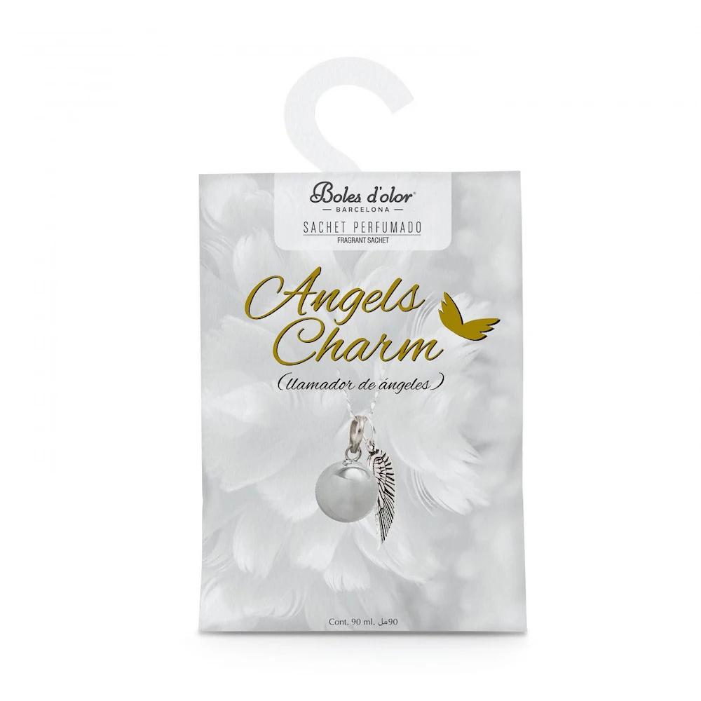 Boles D 'olor Sachet ANGELS CHARM fills your cupboards with pleasant aromas with our scented sachets. Place the sachet in small environments (closets, cars, drawers, clothes boxes, shoemakers.)