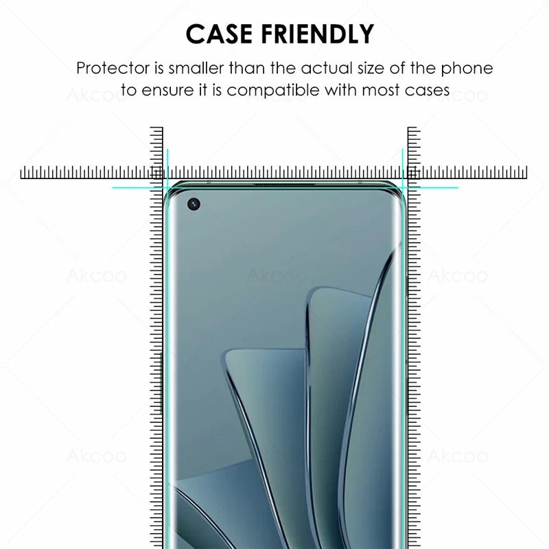 For OnePlus 10 Pro 5G Screen Protector UV Tempered Glass Film for One Plus 7T 8 9 Pro full coverage support fingerprint sensor