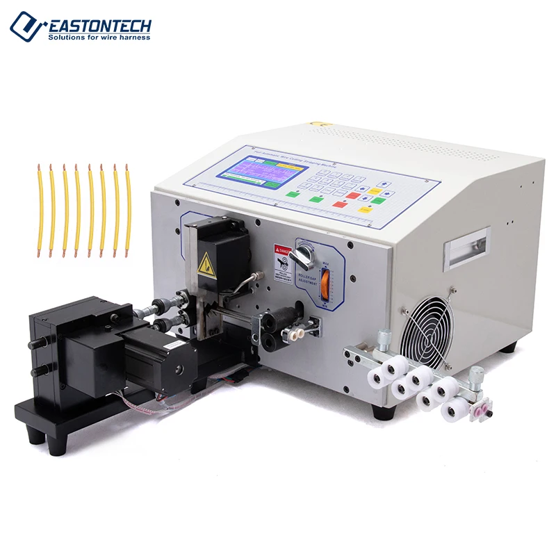 

EW-07B Automatic Patch Cord Cable Wire Cutting Stripping Wire Twisting Machine Eastontech Bilingual 420*390*280mm 83-167pcs/Min