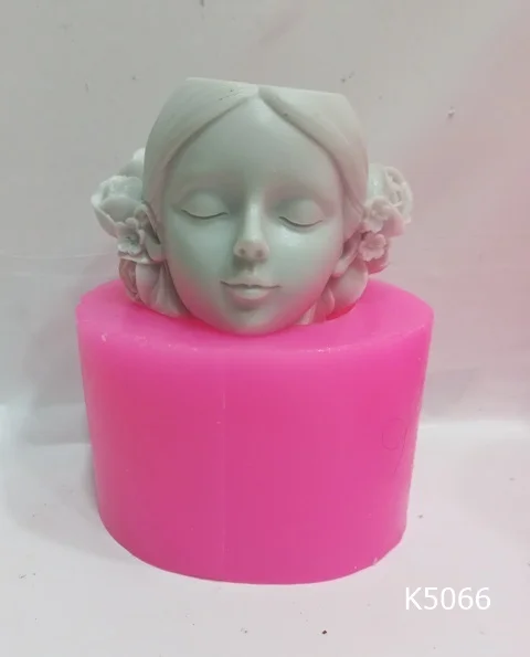 Girl Flower Pot Silicone Mold Diy,Clay,Hobby,Candle,Soap,Decoration,Home Decor, handmade, Modelling,