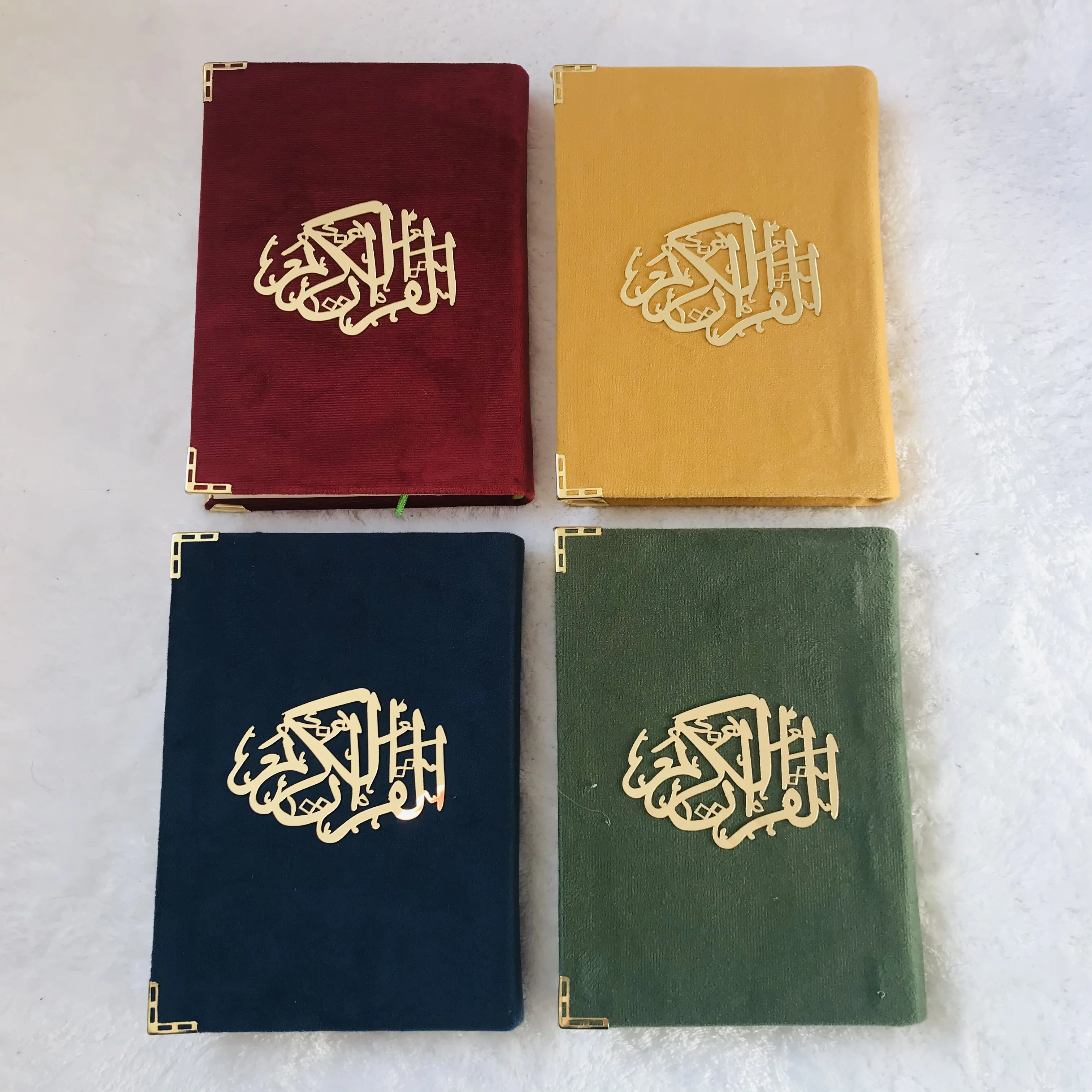 Quran,quran,アラビア語と英語のベルベットで覆われた英語のファッション,quran,moshaf,koran,islbreのギフト,イスラム教徒