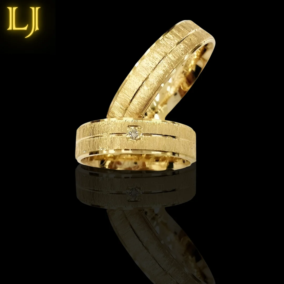 Fried Wedding Alliances Couple with Fries Old Currency Alliance®Eternal guarantee in color! Identical 18K gold
