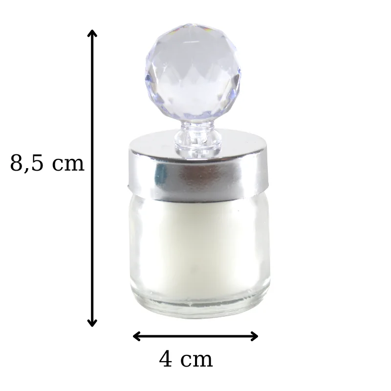 48 Pcs Crystal Ball Lid Clamshell Glass Jar Wedding Party Authentic Baby Shower Gifts Candles For Packaging Bottle Mason