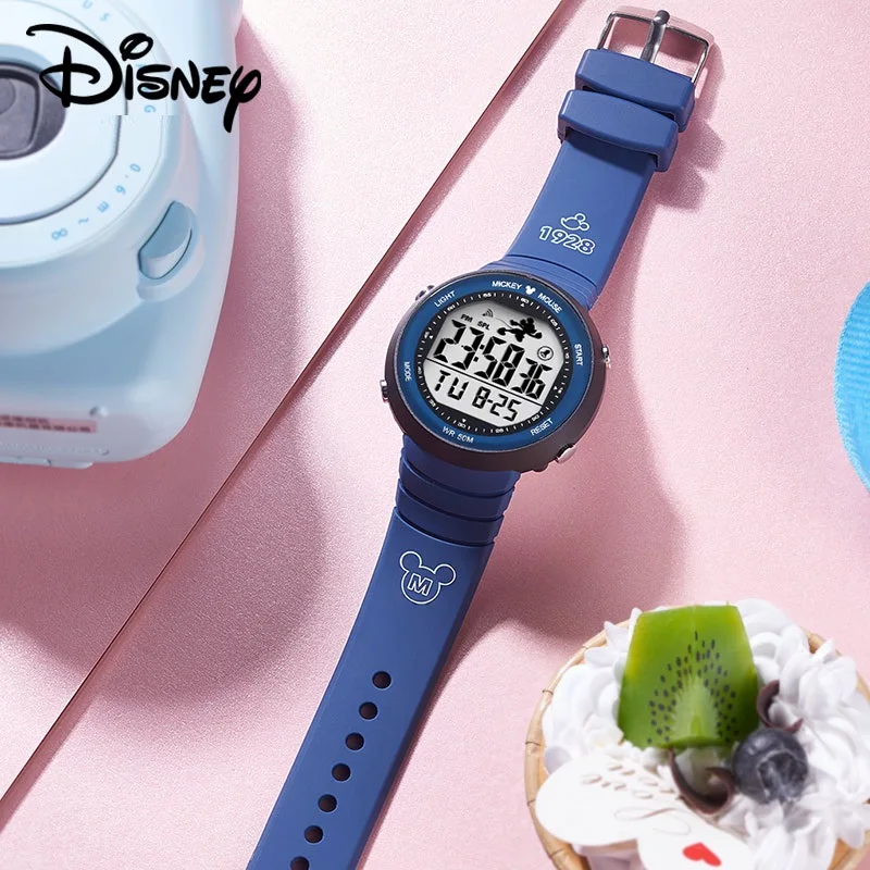 Disney micky mouse homens crianças relógio de pulso digital multi função despertador semana data menino menina mulher estudante unisex à prova dwaterproof água