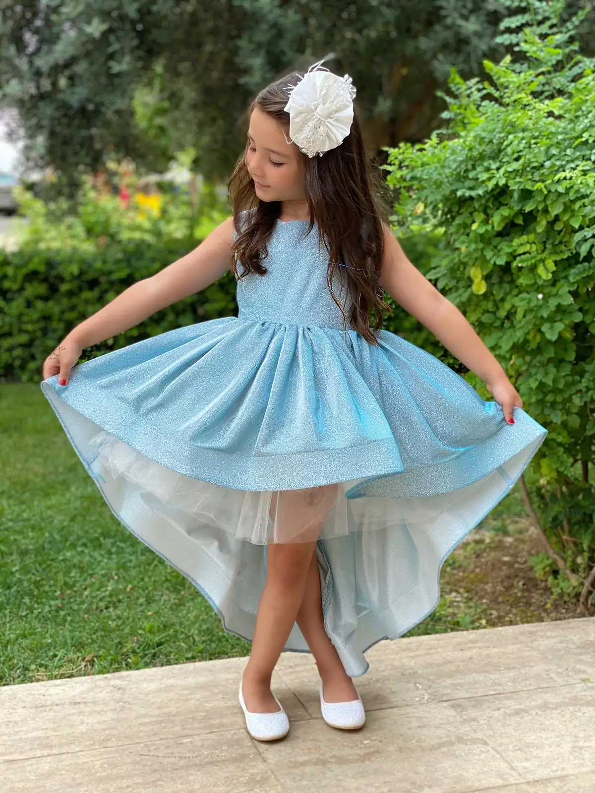 Girls Dress Combination Kids Dresses For Grils Children Summer Fall New Season Prom Wedding Bridal Baby Party Evening 2-12 Age