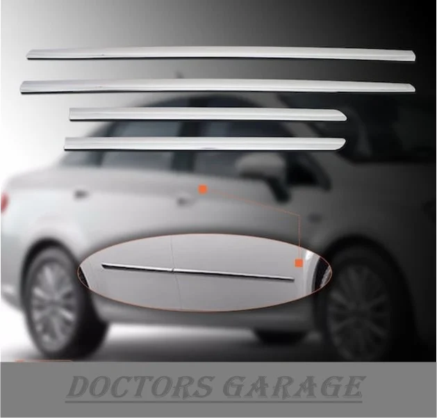 For Citroen C-Elysee SD Chrome Door Side Streamer 2012 2013 2014 2015 2015 2016 2017 2018 and 4 Pieces Car Accessories