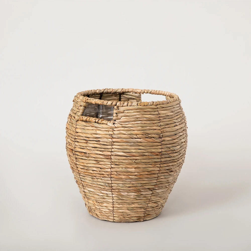 Basket Pot Flower Pots Decorative Wicker Pot Home Decoration Products Quality and Useful Stylish Flower Pot Natural 27x27 cm