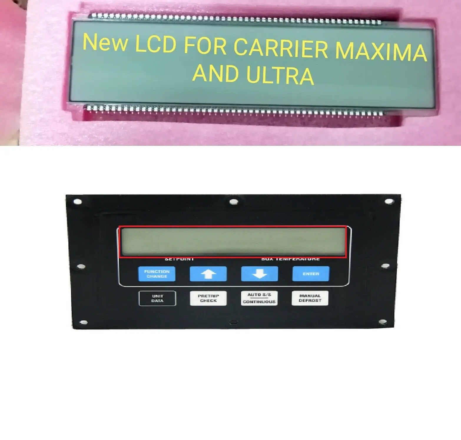 TRP LCD DISPLAY REPLACEMENT FOR CARRIER MAXIMA AND ULTRA 74-60123-03