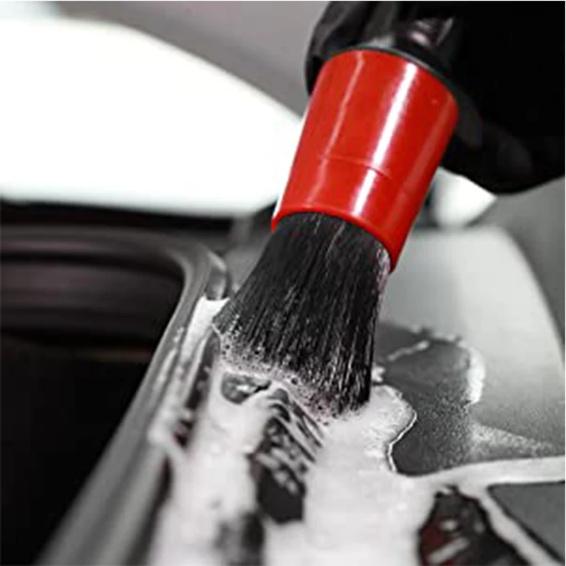 SGCB 3 Pcs Microfiber Polyester Car Detailing Brush Set Auto Cleaning Brush Scratch Free for Interior Leather Dashboard Air Vent