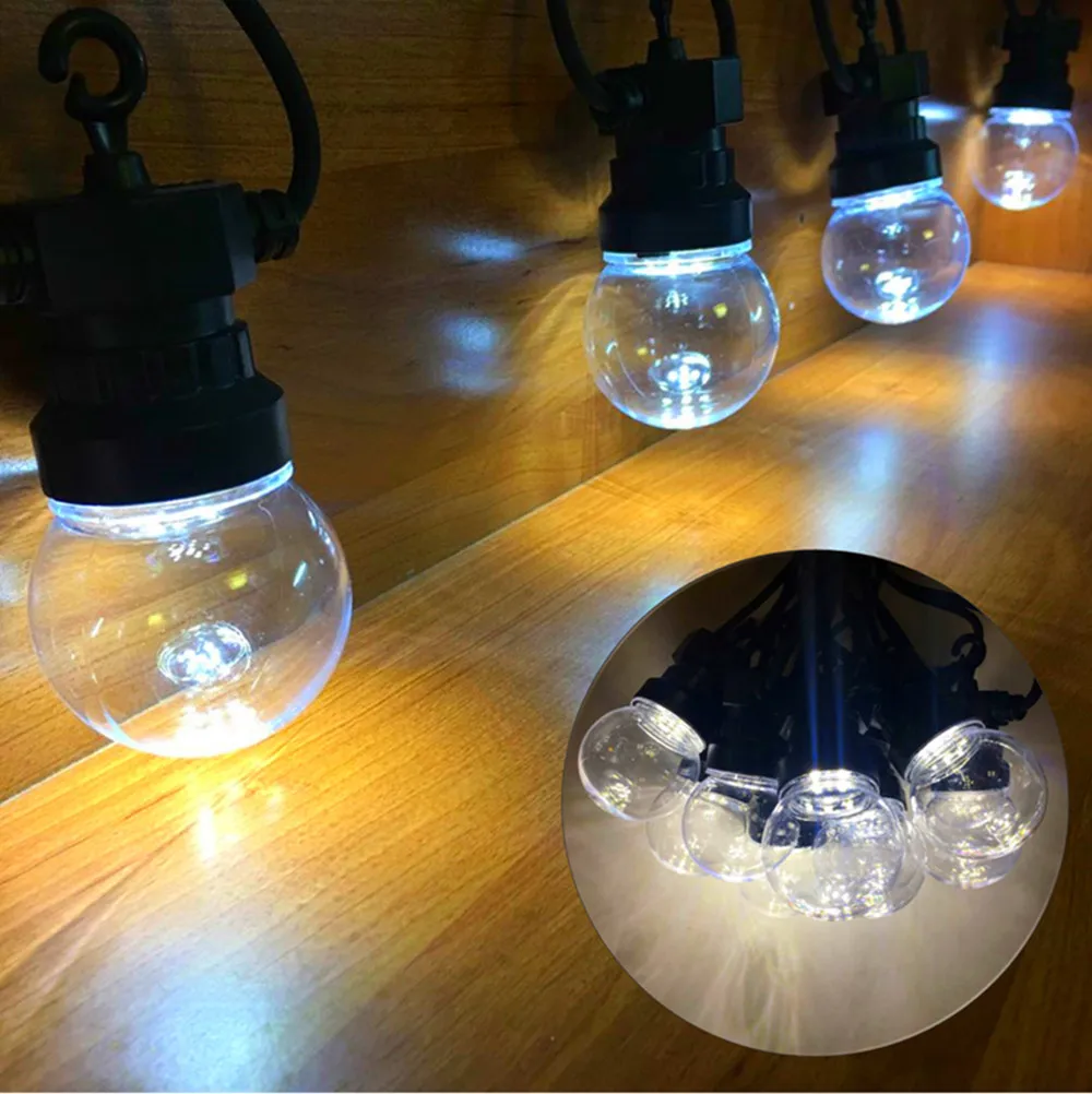 IP65 13M G50  Led Globe String Fairy Lights Clear for Christmas Outdoor Waterproof Wedding Garden Party Patio Street Decoration