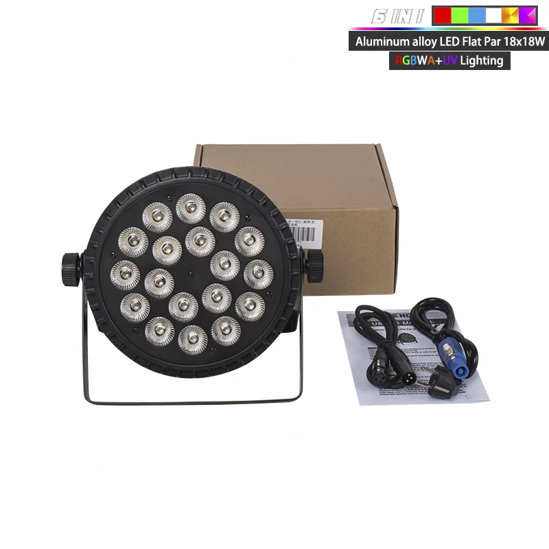 SHEHDS 8 STKS LED Platte Par 18x12 W RGBW/18x18 W RGBWA + UV 6in1 Verlichting Aluminium DJ Disco Podium Bal Kerst Decoratie