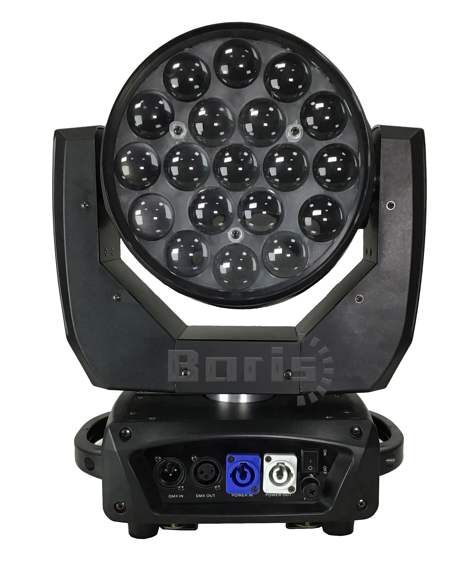2PCS Beam Wash 19x15W RGBW Zoom Moving Head Lighting For Disco KTV Party Free Fast Shipping
