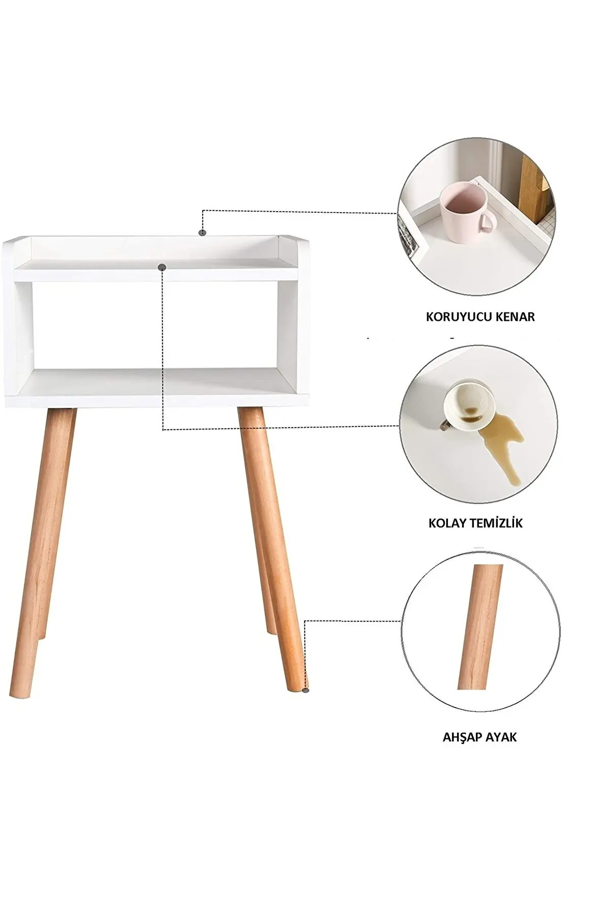 Commode Nội Thất Bằng Gỗ Đầu Giường Houseware Trang Trí Chất Lượng Tốt Và Tiện Lợi Di Động Chắc Chắn Phòng Ngủ Phòng Trẻ Em