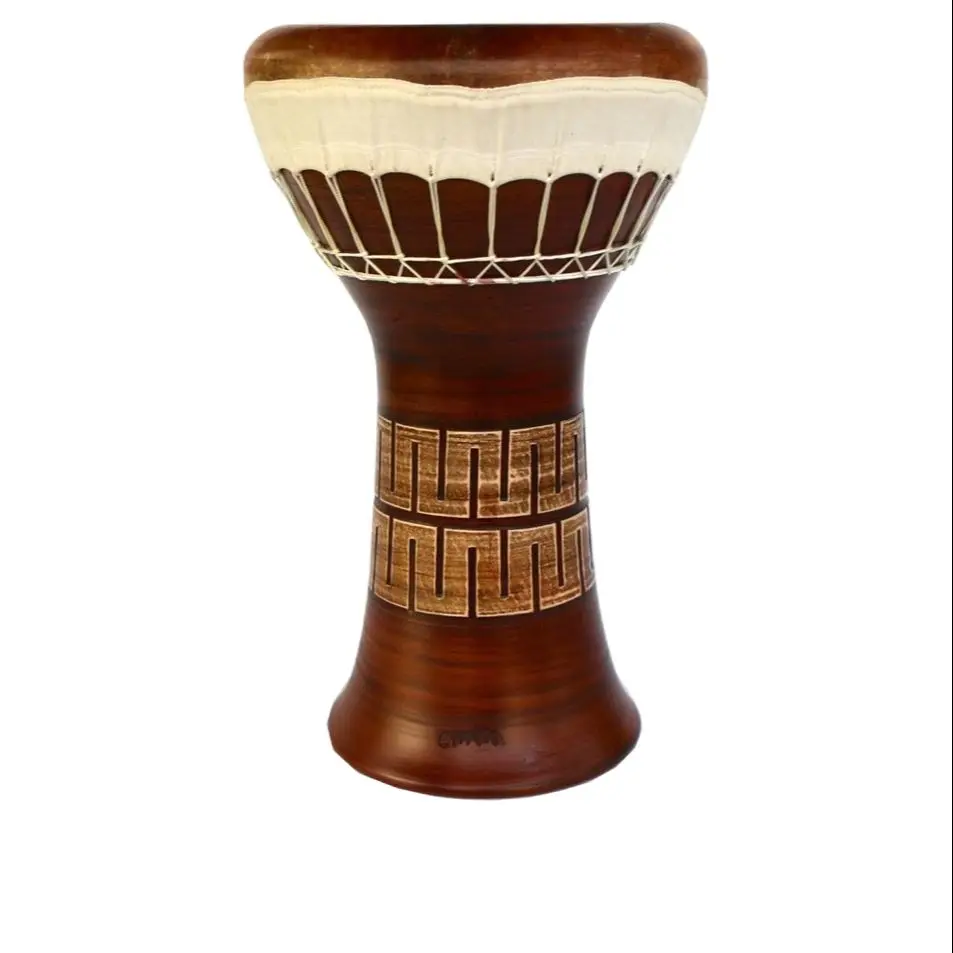 Profession​al Clay Ceramic Solo Darbuka Drum Musical Instrument By Emin Percussion Doumbek EP-104-A