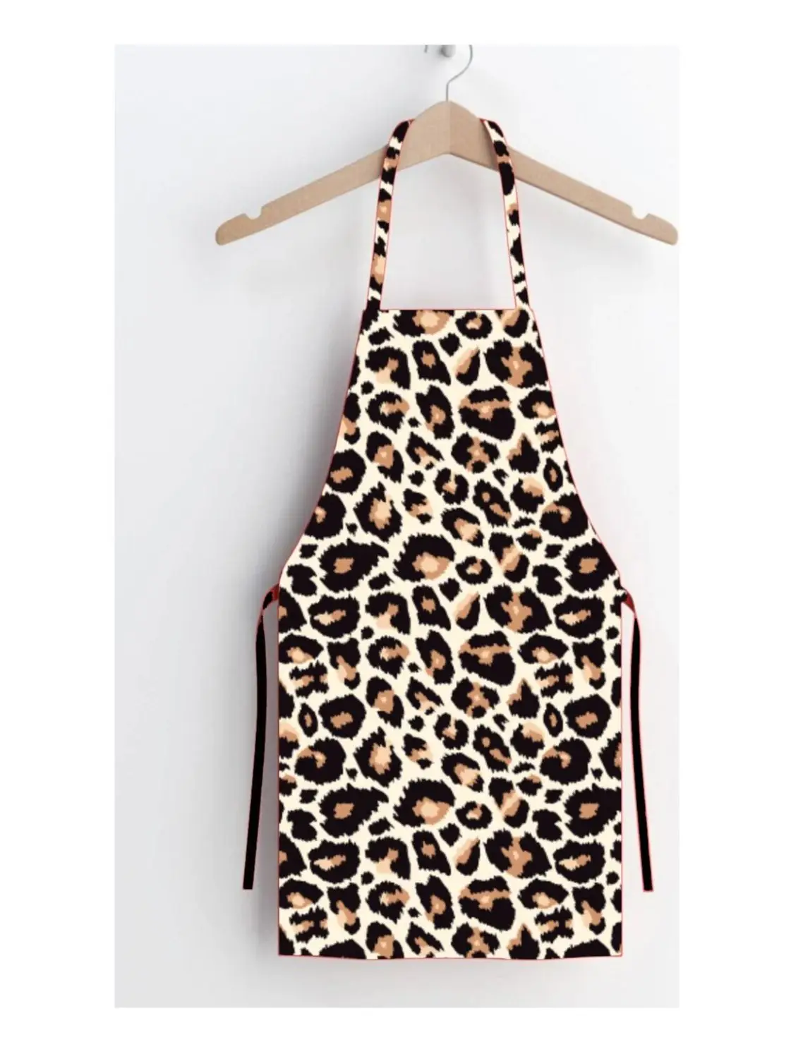 Ays บ้าน Leopar Desen Leke Tutmaz Mutfak Önlüğü Kadınsı Ruh Zevkli Klasik ผงเคลือบ Şık Detay Kaliteli % 100โพลีเอสเตอร์ Kumaş